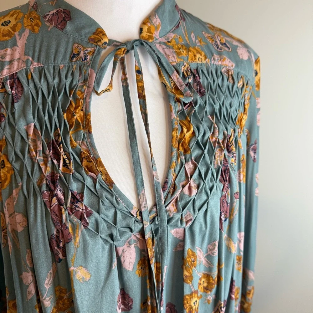 Free People Floral Boho Tunic Top/Dress – Size Small (Like New) - Picture 2 of 7